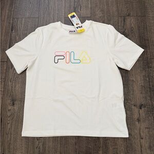 FILA White Logo Tee